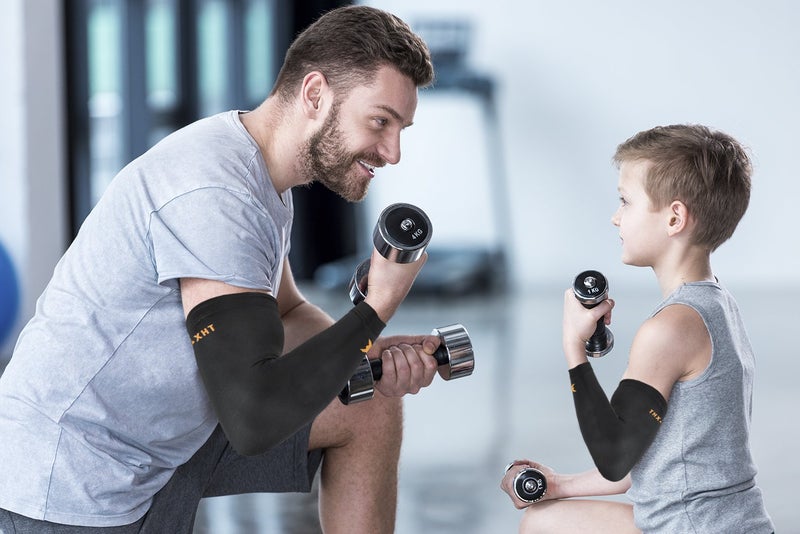 THX4COPPER Elbow Compression Sleeve(2 Pieces)-Copper Infused Support-Guaranteed Recovery Copper Elbow Brace-Idea for Sports, Golfers, Tennis Elbow, Arthritis, Tendonitis-Medium - Image 4